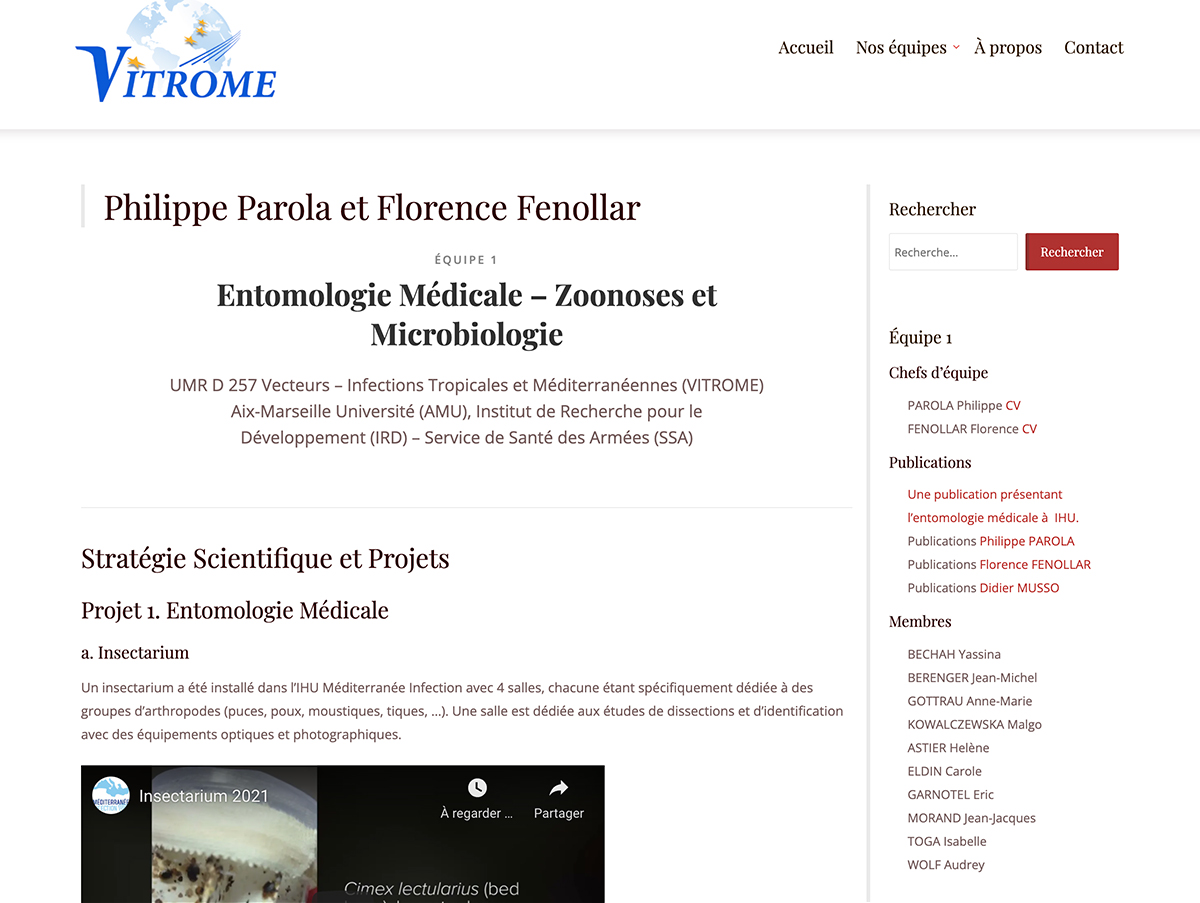 Entomologie Médicale – Zoonoses et Microbiologie
